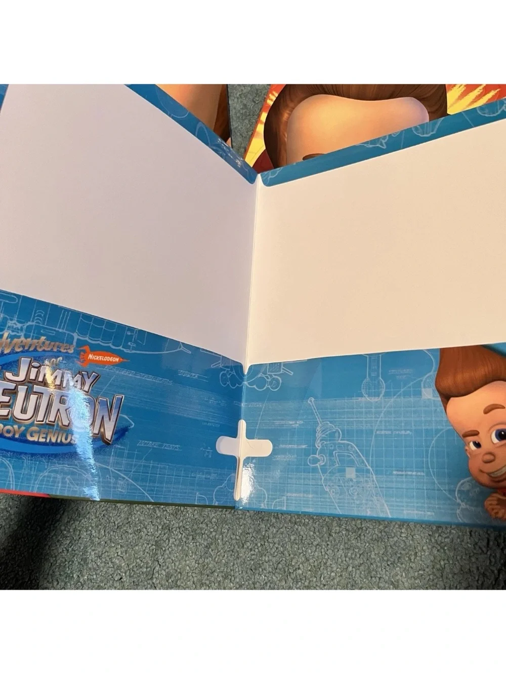 Vintage 2003 Y2K Jimmy Neutron Nickelodeon Bundle School Paper Folders